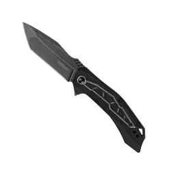 Kershaw Flatbed Black GFN Spring Assisted Knife, BlackWash Tanto Blade