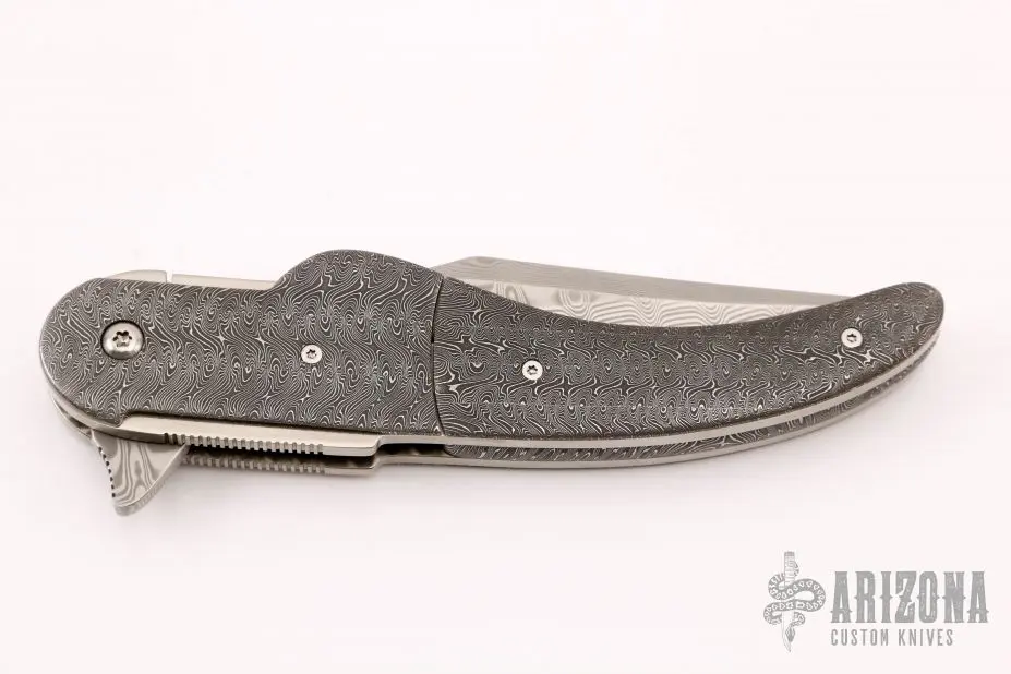 Damasteel And Damascus Flipper 5 Damasteel And Damascus Flipper - Image 3