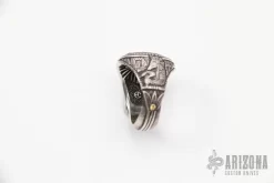 .925 Sterling Silver Scarab/Pharoah Ring - Size 12 -Knife Shop 1651497669 6965