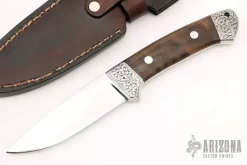 Engraved Drop Point Hunter