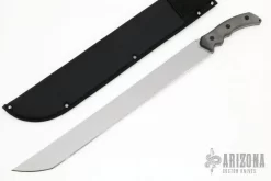 "The Way" Machete - Sandblast Stonewash And Black Micarta