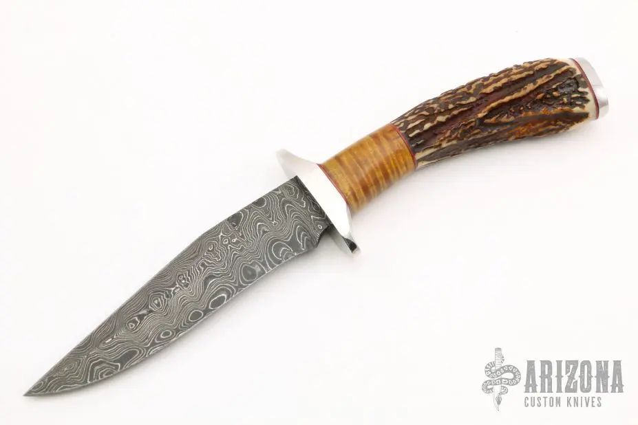 Recurve Damascus Fixed Blade 3 Recurve Damascus Fixed Blade
