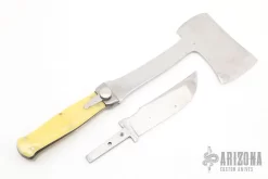 Rare Vintage KaBar Knife Hatchet Set And Leather Sheath - Interchangable Blade -Knife Shop 1671210005 7970