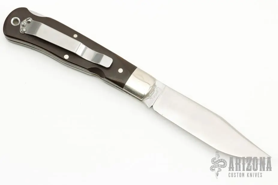 Mountain Man Lockback - Green Linen Micarta 4 Mountain Man Lockback - Green Linen Micarta - Image 2