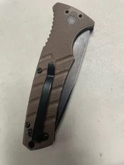 Boker SCRATCH & DENT Plus Coyote Brown Strike Auto, D2 Black Stonewash Blade -Knife Shop 1 39449.1678303066