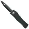 Microtech Black Tactical Hera OTF Knife, Black Serrated Dagger Blade -Knife Shop 702 3ta 2 17688.1660324247
