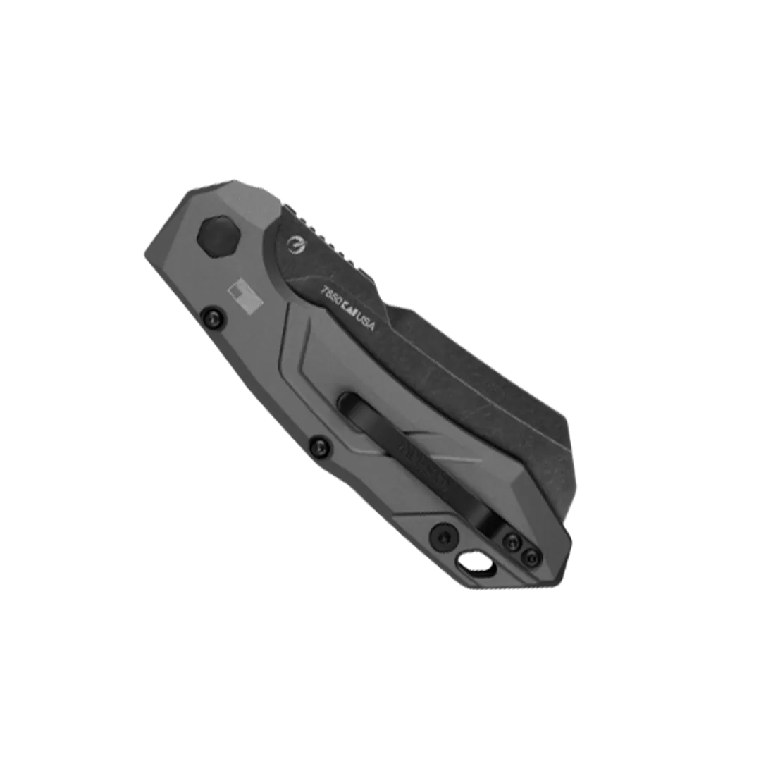 Kershaw Launch 14 Auto Knife, BlackWashed 3.375" Cleaver Blade 4 Kershaw Launch 14 Auto Knife, BlackWashed 3.375" Cleaver Blade - Image 2