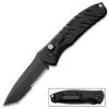 Gerber Black Propel Automatic Pocket Knife - 420HC Steel Blade, G10 Handle Scales, Lanyard Hole, Pocket Clip - Length 8 1/2” -Knife Shop A04 GB7912
