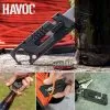 Havoc Utility Knife - Stainless Steel Blade, Nylon Fiber And Steel Handle, Integrated Carabiner, Slide Trigger - Closed Length 4” -Knife Shop A17 BK5743