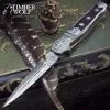 Timber Wolf Mosaic Damascus Stiletto Pocket Knife -Knife Shop A17 TW375