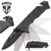 SHTF Bushmaster Tactical Black Pocket Knife -Knife Shop A19 BK3315