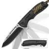 SOA Scout Assisted Opening Pocket Knife - Black With Camo Paracord Wrapping 1 SOA Scout Assisted Opening Pocket Knife - Black With Camo Paracord Wrapping -Knife Shop A19 BK3496