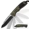 SOA Scout Assisted Opening Pocket Knife - OD Green With Black Paracord Wrapping -Knife Shop A19 BK3497