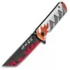 Demon Slayer Pocket Knife - 3Cr13 Stainless Steel Blade, Aluminum Handle Scales, 3D-Printed Artwork - Closed 4 1/2” 2 Demon Slayer Pocket Knife - 3Cr13 Stainless Steel Blade, Aluminum Handle Scales, 3D-Printed Artwork - Closed 4 1/2” -Knife Shop A19 BK5973