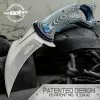 Hibben Warbird Folding Karambit - 7Cr17 Stainless Steel Blade, Micarta Handle Scales, Open-Ring Pommel - Closed 4 3/4” 1 Hibben Warbird Folding Karambit - 7Cr17 Stainless Steel Blade, Micarta Handle Scales, Open-Ring Pommel - Closed 4 3/4” -Knife Shop A19 GH5103