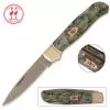 Kissing Crane Limited Edition Abalone Damascus Lockback Pocket Knife -Knife Shop A19 KC5200