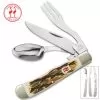 Kissing Crane Burnt Bone Camp Dining Tool -Knife Shop A19 KC5472