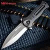 Shinwa Ganjo Black G10 Pocket Knife - 3Cr13 Stainless Steel Blade, Black G10 Handle Scales, Ball Bearing, Pocket Clip -Knife Shop A19 KZ1028