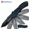 Smith & Wesson Black Ops Assisted Opening Pocket Knife Blue Tanto -Knife Shop A19 SWBLOP3TBLS