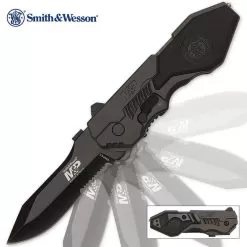 Smith & Wesson M&P Assisted Opening MP4L Tactical Pocket Knife - Partially Serrated