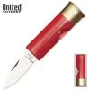 United Cutlery Red Shotgun Shell 12 Gauge Pocket Knife -Knife Shop A19 UC181R
