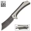 Black Ronin Maximus Razor Assisted Opening Pocket Knife - Stonewashed Stainless Steel Blade, TPU Handle - Closed 7” 2 Black Ronin Maximus Razor Assisted Opening Pocket Knife - Stonewashed Stainless Steel Blade, TPU Handle - Closed 7” -Knife Shop A19 UC3445