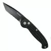 Boker Magnum Black SpeedMaster Auto Knife, Black Tanto Combo Blade