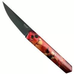 Boker Red Frazetta Badaxe Kwaiken Auto Knife, Black Blade