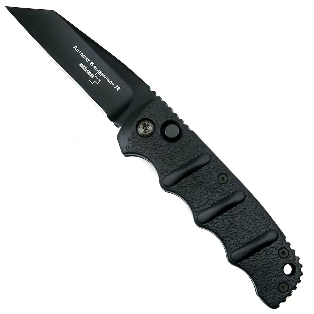 Boker Kalashnikov Wharncliffe Auto Knife, AUS-8 Black Blade 3 Boker Kalashnikov Wharncliffe Auto Knife, AUS-8 Black Blade