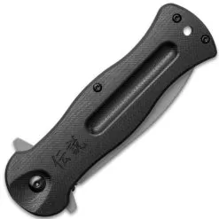 Shinwa Ganjo Black G10 Pocket Knife - 3Cr13 Stainless Steel Blade, Black G10 Handle Scales, Ball Bearing, Pocket Clip -Knife Shop C19 KZ1028