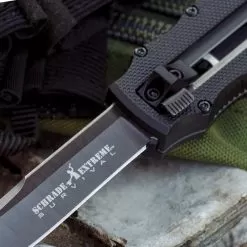 Schrade Extreme First Generation OTF Assisted Opening Pocket Knife - Black -Knife Shop C19 SCHOTF