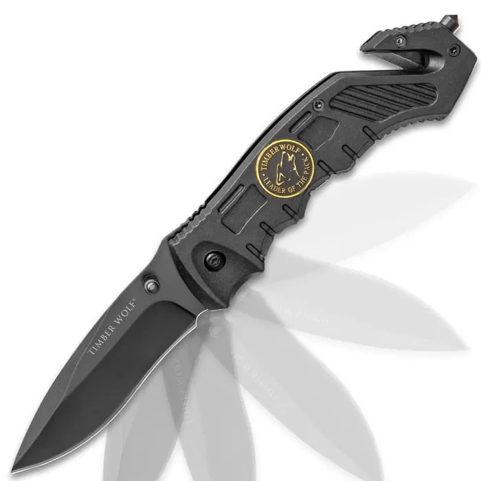 Timber Wolf Assist Rescue Black Folding Knife 4 Timber Wolf Assist Rescue Black Folding Knife - Image 2