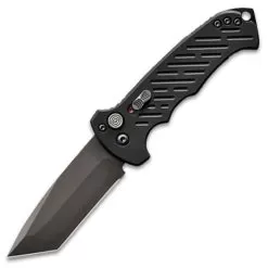 Gerber 06 Auto Tanto Point Pocket Knife - S30V Stainless Steel Blade, Anodized Aluminum Handle, Pocket Clip - Length 8 7/10” -Knife Shop D04 GB0430