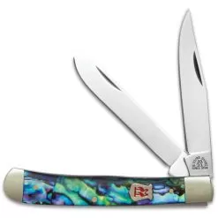 Kissing Crane Genuine Abalone Trapper Pocket Knife -Knife Shop D19 KC5220