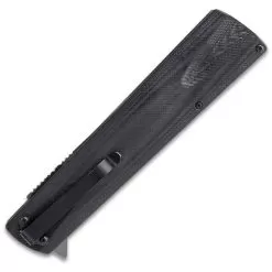 Shinwa Kuroi Assisted Opening Razor - Ti-Coated Stainless Blade, G10 Handle Scales - Length 10 1/2” 9 Shinwa Kuroi Assisted Opening Razor - Ti-Coated Stainless Blade, G10 Handle Scales - Length 10 1/2” -Knife Shop D19 KZ1058