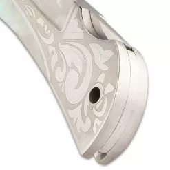 Timber Wolf Gentleman’s Pearl Pocket Knife - Lock Back, Stainless Steel Blade, Genuine Pearl Inlays, Nickel Silver Bolsters -Knife Shop D19 TW1162