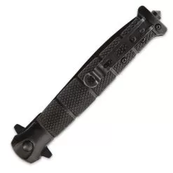 USMC Blackout Combat Stiletto - Assisted Opening Pocket Knife - Officially Licensed 7 USMC Blackout Combat Stiletto - Assisted Opening Pocket Knife - Officially Licensed -Knife Shop D19 UC3232