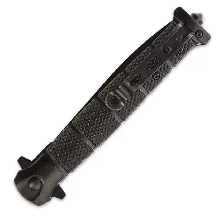 USMC Blackout Combat Stiletto - Assisted Opening Pocket Knife - Officially Licensed 5 USMC Blackout Combat Stiletto - Assisted Opening Pocket Knife - Officially Licensed - Image 3