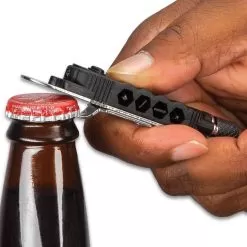 Trailblazer Torque Driver Multi-Tool With Flashlight - Four Hex Bits, Wrenches, Bottle Opener, Angle Driver, Carabiner - Length 3 3/4” 12 Trailblazer Torque Driver Multi-Tool With Flashlight - Four Hex Bits, Wrenches, Bottle Opener, Angle Driver, Carabiner - Length 3 3/4” -Knife Shop D33 CK0459