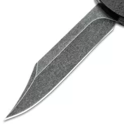 Black Jacket OTF Automatic Knife And Sheath - Stainless Steel Blade, Metal Alloy Handle, Pocket Clip - Length 8 3/4" 10 Black Jacket OTF Automatic Knife And Sheath - Stainless Steel Blade, Metal Alloy Handle, Pocket Clip - Length 8 3/4" -Knife Shop E04 VB1801