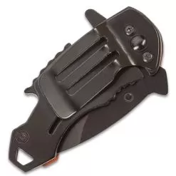 Timber Wolf Money Clip Pocket Knife - Stainless Steel Blade, Non-Reflective Finish, Pakkawood Handle Scales, Assisted Opening -Knife Shop E17 TW1112