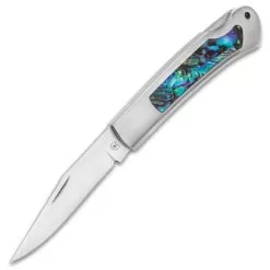 Kissing Crane Genuine Abalone And Stainless Pocket Knife -Knife Shop E19 KC5505