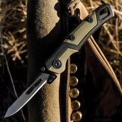 Kershaw LoneRock RBK 2 Pocket Knife - #60A Scalpel Blade, Glass-Filled And Rubber Handle, Manual Opening - Closed 4 2/5” -Knife Shop E19 KS8603