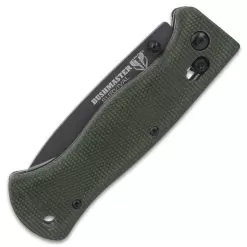 Bushmaster Explorer Micarta Pocket Knife - S35V Steel Blade, Micarta Handle Scales, Ball Bearing Pivot Lock - Closed 4 3/8” -Knife Shop E19 UC3498