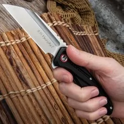 Honshu Sumorusodo Pocket Knife - 7Cr17 Stainless Steel Blade, Aluminum Handle, Ball Bearing Opening, Liner Lock -Knife Shop E19 UC3540