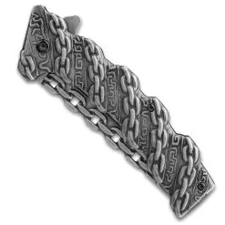 Havoc Chain Link Assisted Opening Pocket Knife - Stainless Steel Blade, Stainless Steel Molded Handle, Pocket Clip -Knife Shop F19 BK4924