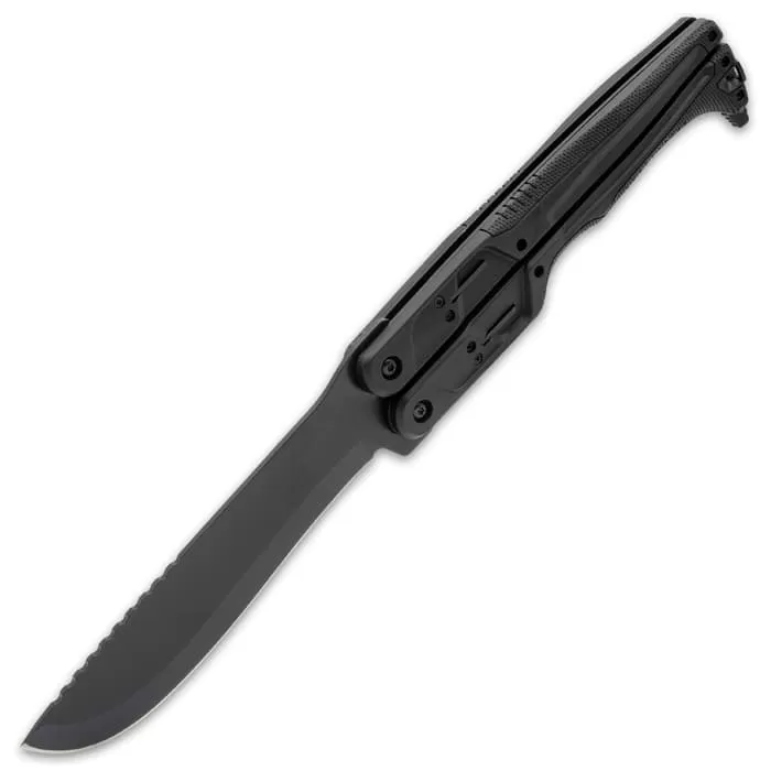 Gerber DoubleDown Folding Machete And Sheath - 420HC Stainless Steel Blade, Anodized Aluminum Handle - Length 15 1/10” 8 Gerber DoubleDown Folding Machete And Sheath - 420HC Stainless Steel Blade, Anodized Aluminum Handle - Length 15 1/10” - Image 6