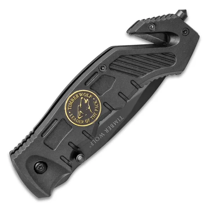 Timber Wolf Assist Rescue Black Folding Knife 8 Timber Wolf Assist Rescue Black Folding Knife - Image 6