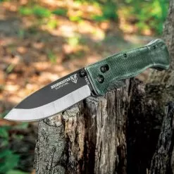 Bushmaster Explorer Micarta Pocket Knife - S35V Steel Blade, Micarta Handle Scales, Ball Bearing Pivot Lock - Closed 4 3/8” -Knife Shop G19 UC3498