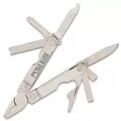 Trailblazer Mini Pocket Multi-Tool - Stainless Steel And Aluminum Construction, Ten Tools, Ultra-Lightweight - Closed 2 1/2” -Knife Shop G33 CK0496